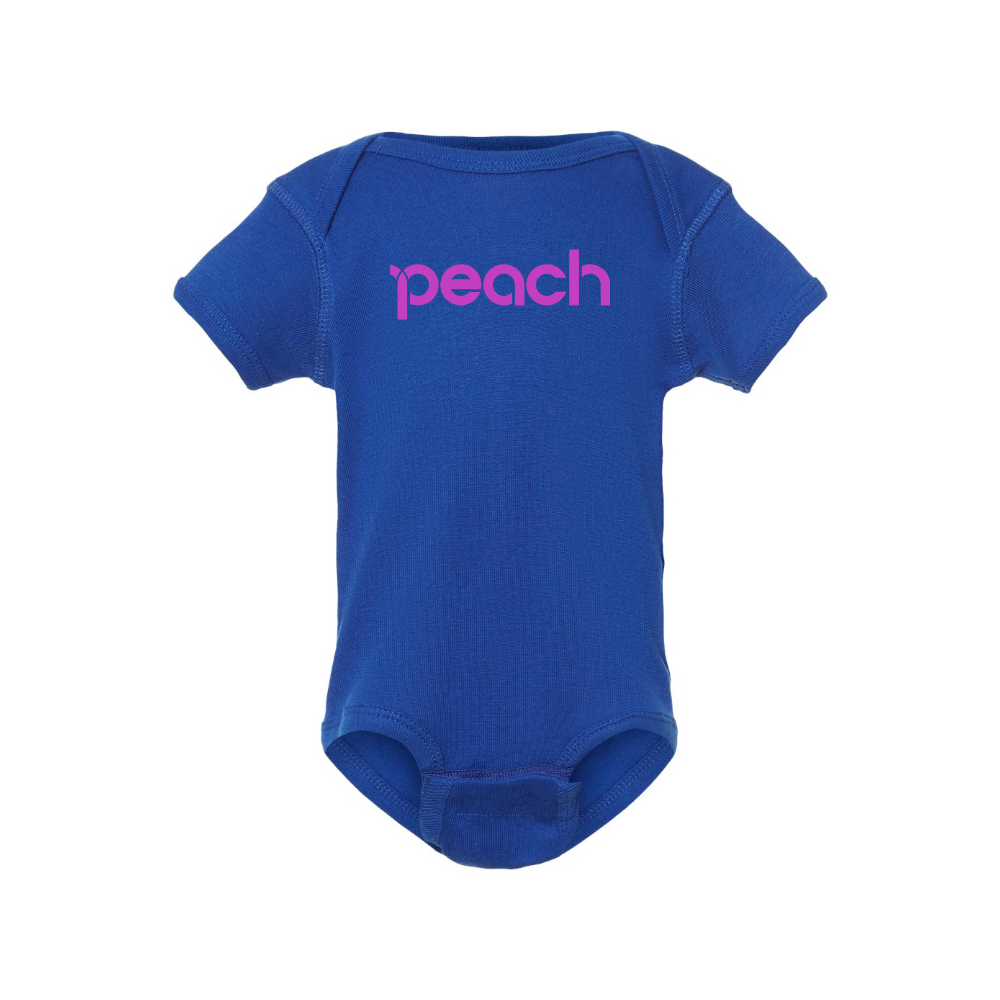 Peach Aviation Logo Baby Romper Onesie