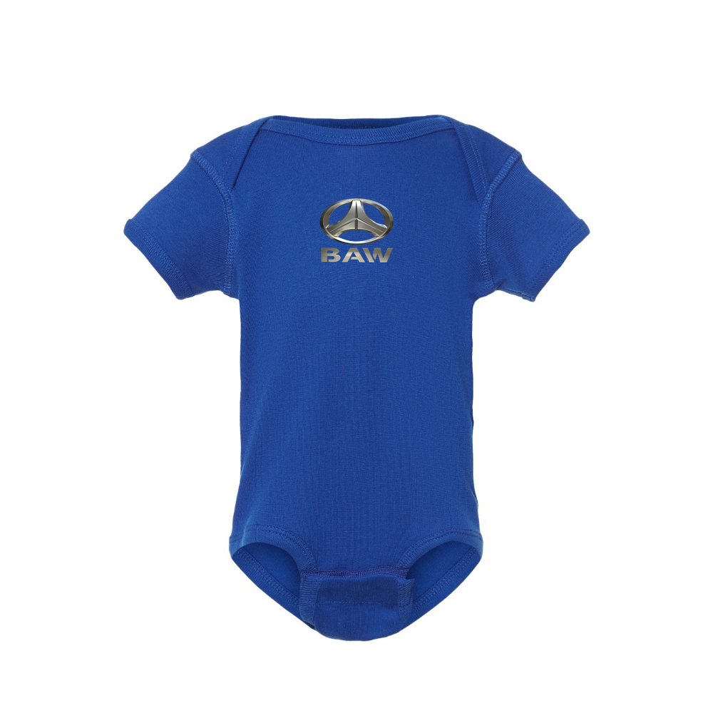 Beijing Automobile Works Logo Baby Romper Onesie
