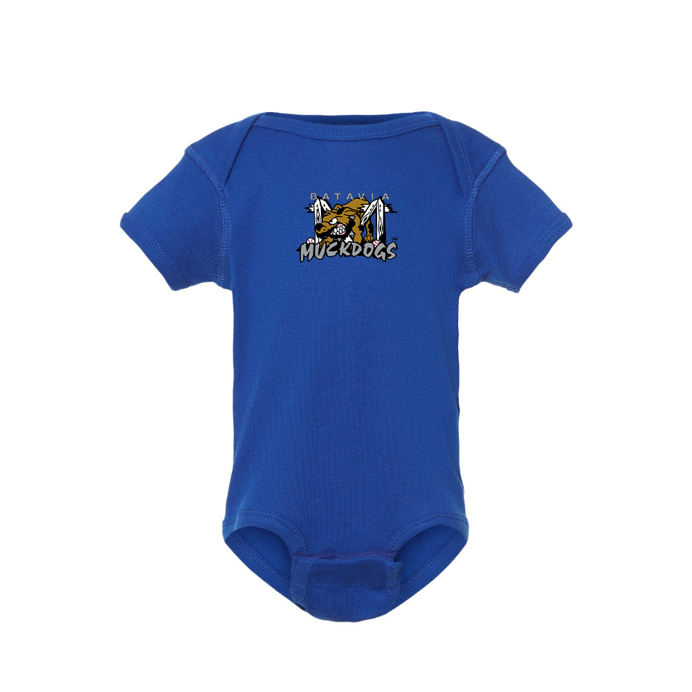 Batavia  Muckdogs Logo Baby Romper Onesie