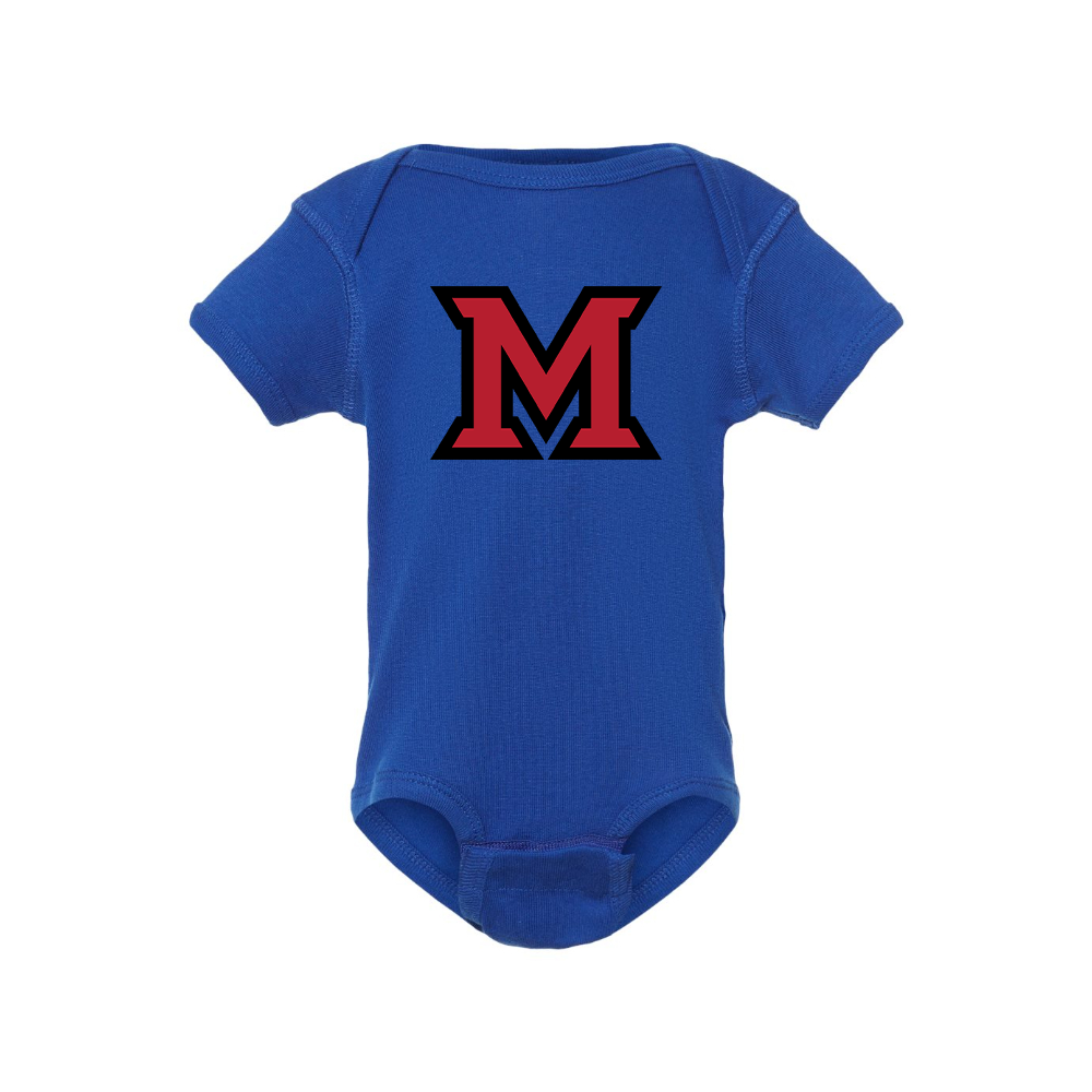 Miami Ohio RedHawks Logo Baby Romper Onesie