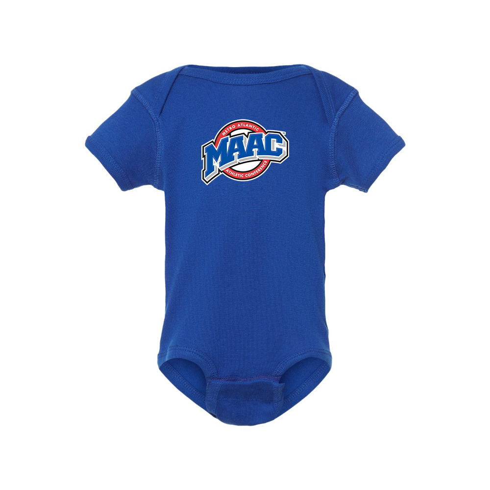 Metro Atlantic Athletic Conference Logo Baby Romper Onesie