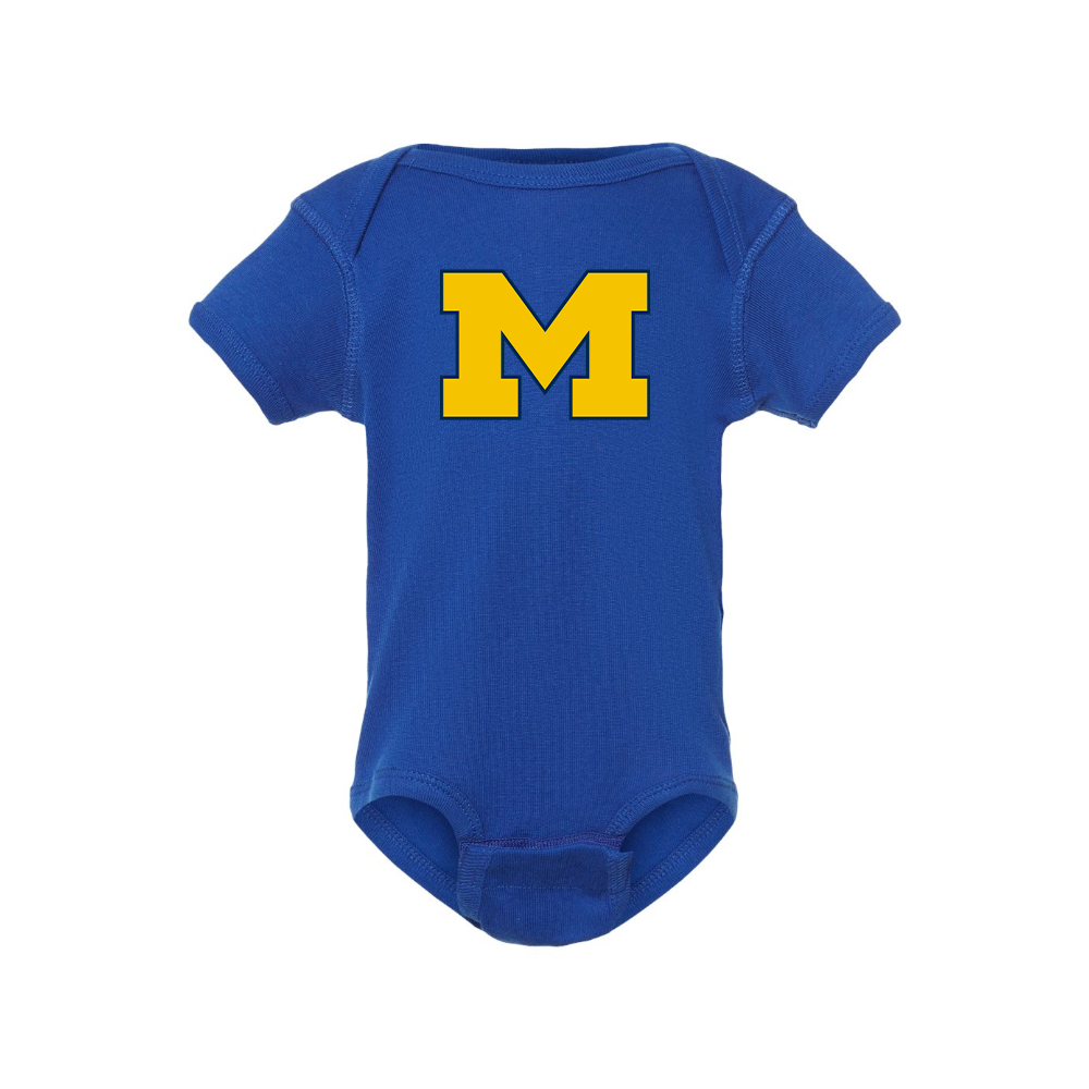 Michigan Wolverines Logo Baby Romper Onesie