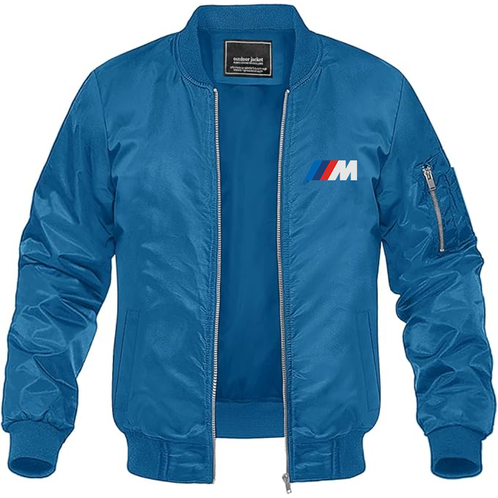 BMW M Logo Lightweight Bomber Jacket Windbreaker Softshell Varsity Jacket Coat