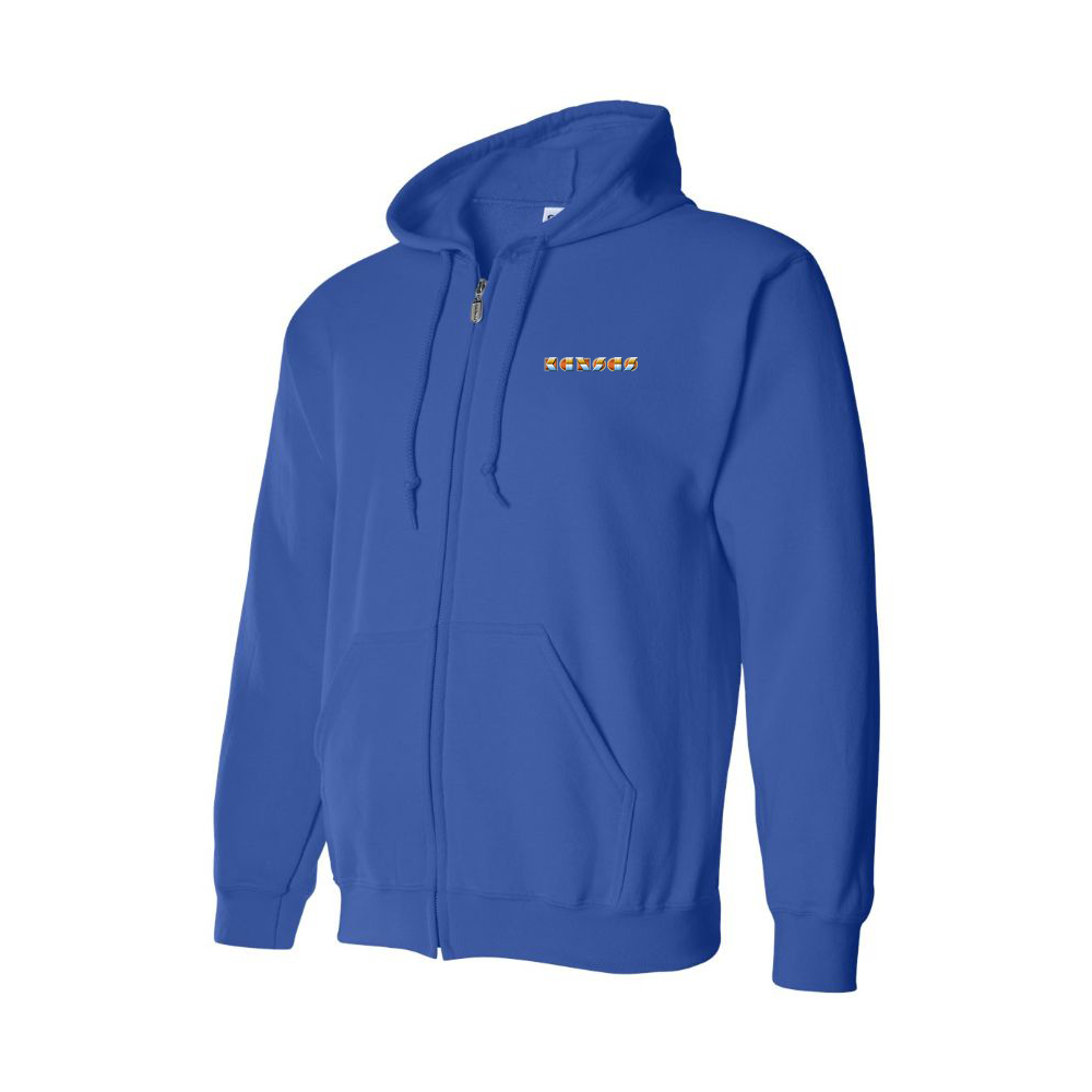 Men's Kansas Logo Zipper Hoodie