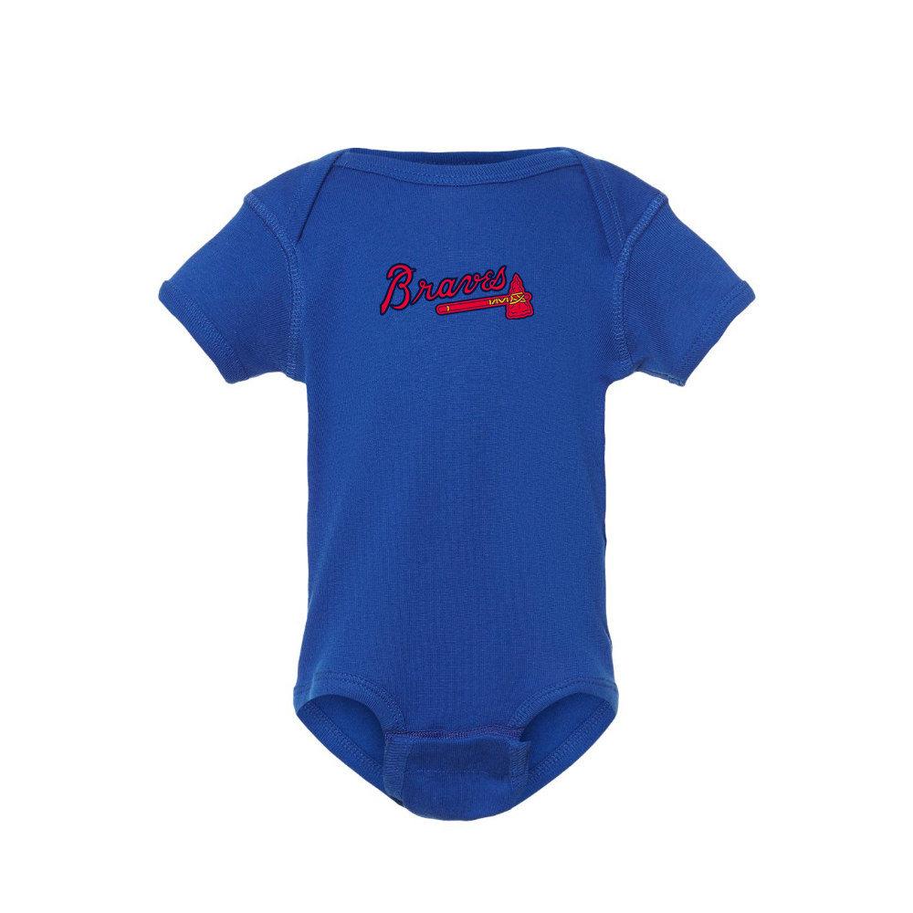 Atlanta Braves Logo Baby Romper Onesie