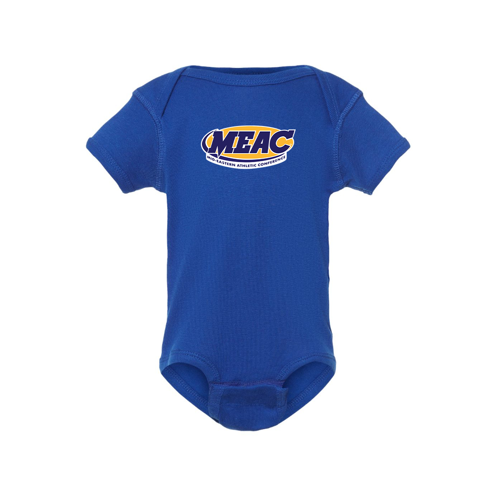 Mid Eastern Athletic Conference Logo Baby Romper Onesie