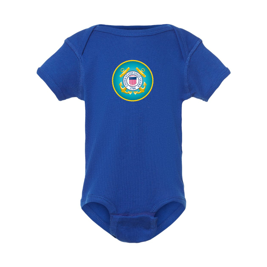 Coast Guard Logo Baby Romper Onesie