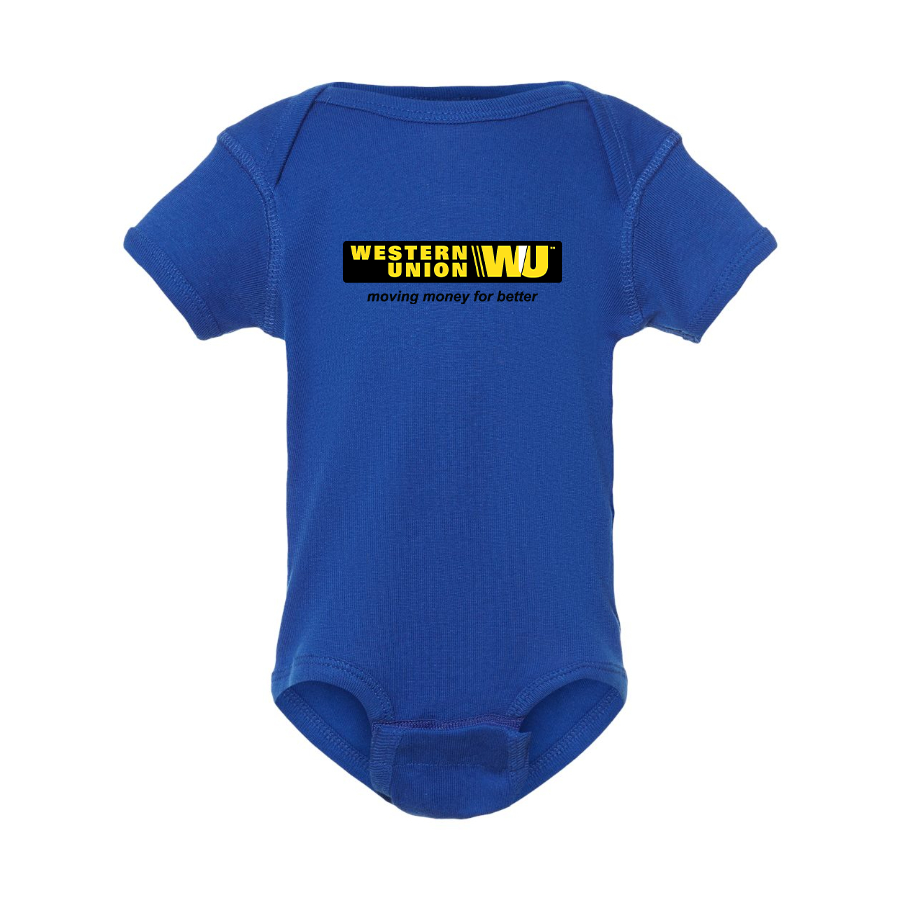 Wastern Union Logo Baby Romper Onesie