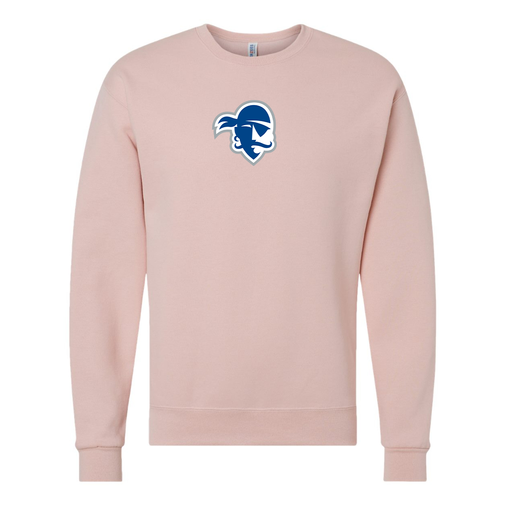 Men's Seton Hall Pirates Logo JERZEES NuBlend Crewneck Sweatshirt
