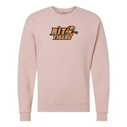 Men's RIT Tigers Logo  JERZEES NuBlend Crewneck Sweatshirt