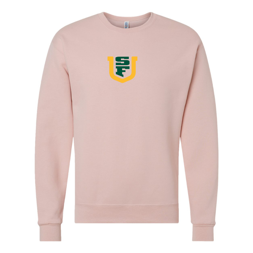 Men's San Francisco Dons Logo JERZEES NuBlend Crewneck Sweatshirt