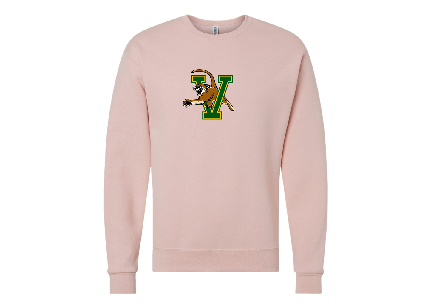Men's Vermont Catamounts JERZEES NuBlend Crewneck Sweatshirt