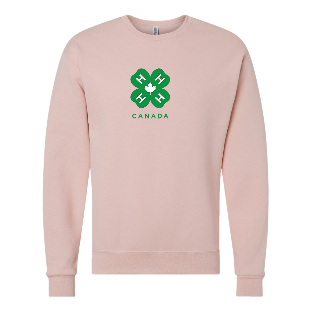 Men's 4H Canada Logo JERZEES NuBlend Crewneck Sweatshirt