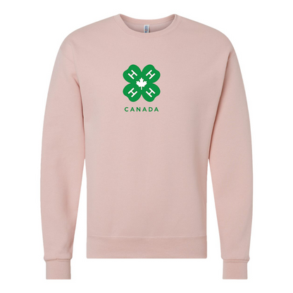 Men's 4H Canada Logo JERZEES NuBlend Crewneck Sweatshirt