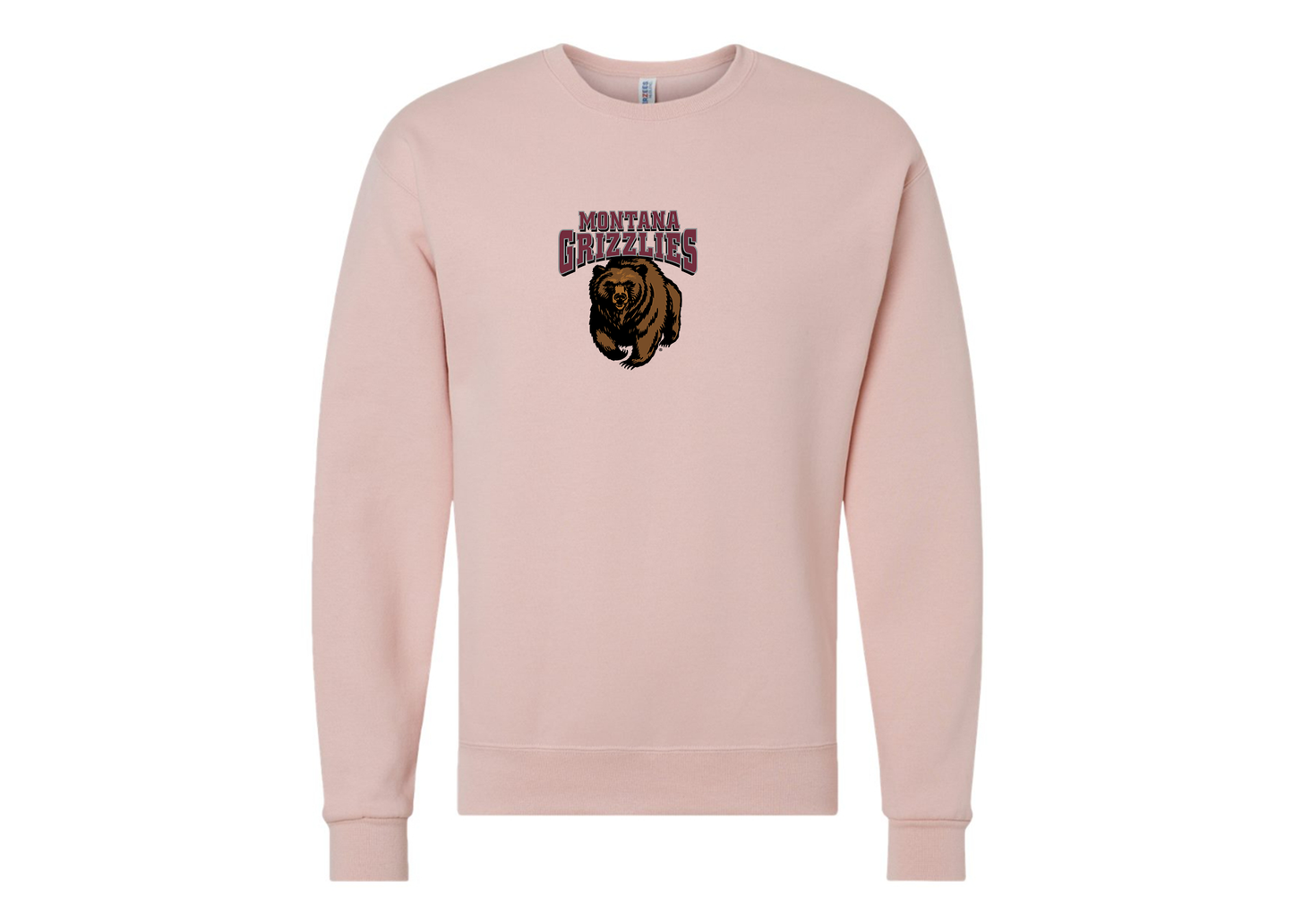 Men's Montana Grizzliesl JERZEES NuBlend Crewneck Sweatshirt
