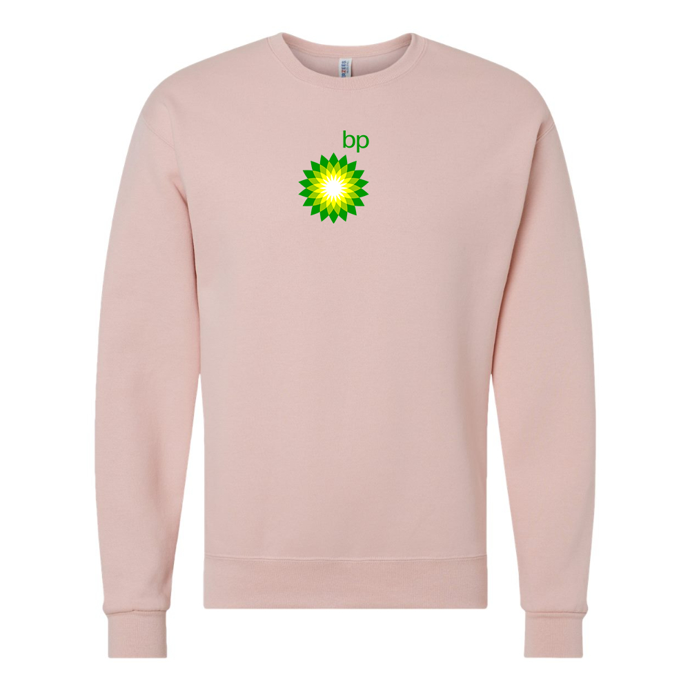 Men's BP Oil Logo  JERZEES NuBlend Crewneck Sweatshirt