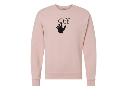 Men's Off-White Hand JERZEES NuBlend Crewneck Sweatshirt
