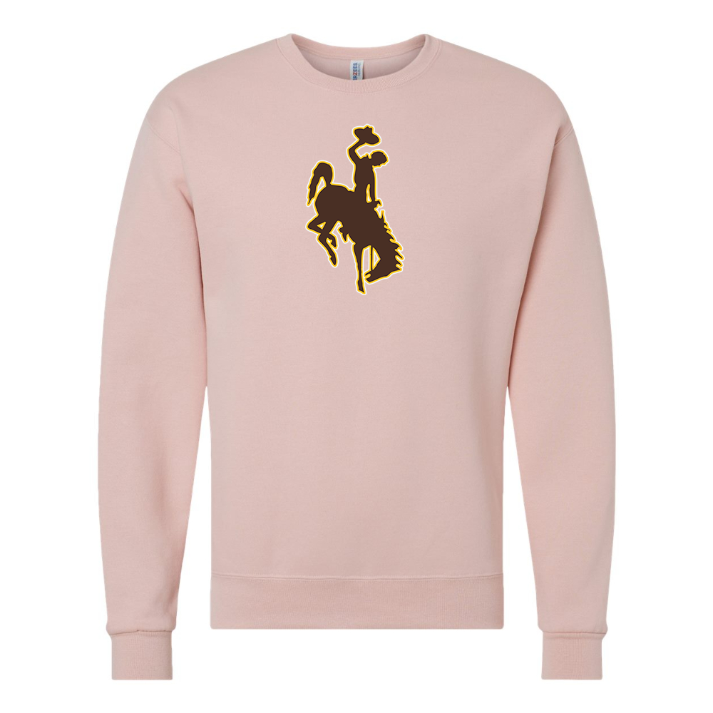Men's Wyoming Cowboys JERZEES NuBlend Crewneck Sweatshirt