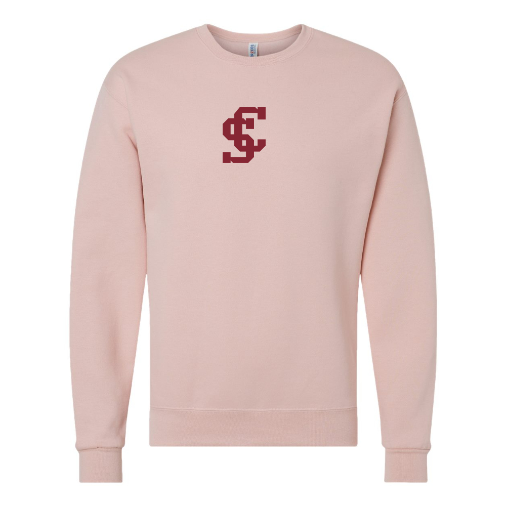 Men's Santa Clara Broncos Logo JERZEES NuBlend Crewneck Sweatshirt