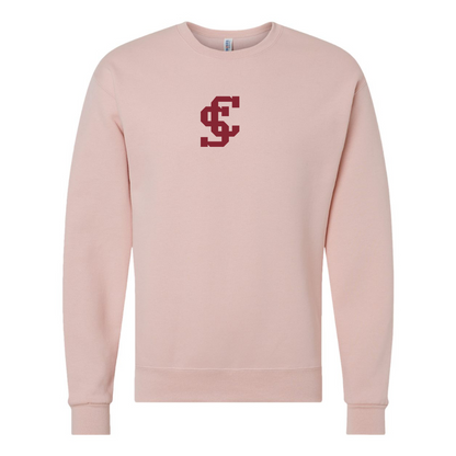 Men's Santa Clara Broncos Logo JERZEES NuBlend Crewneck Sweatshirt
