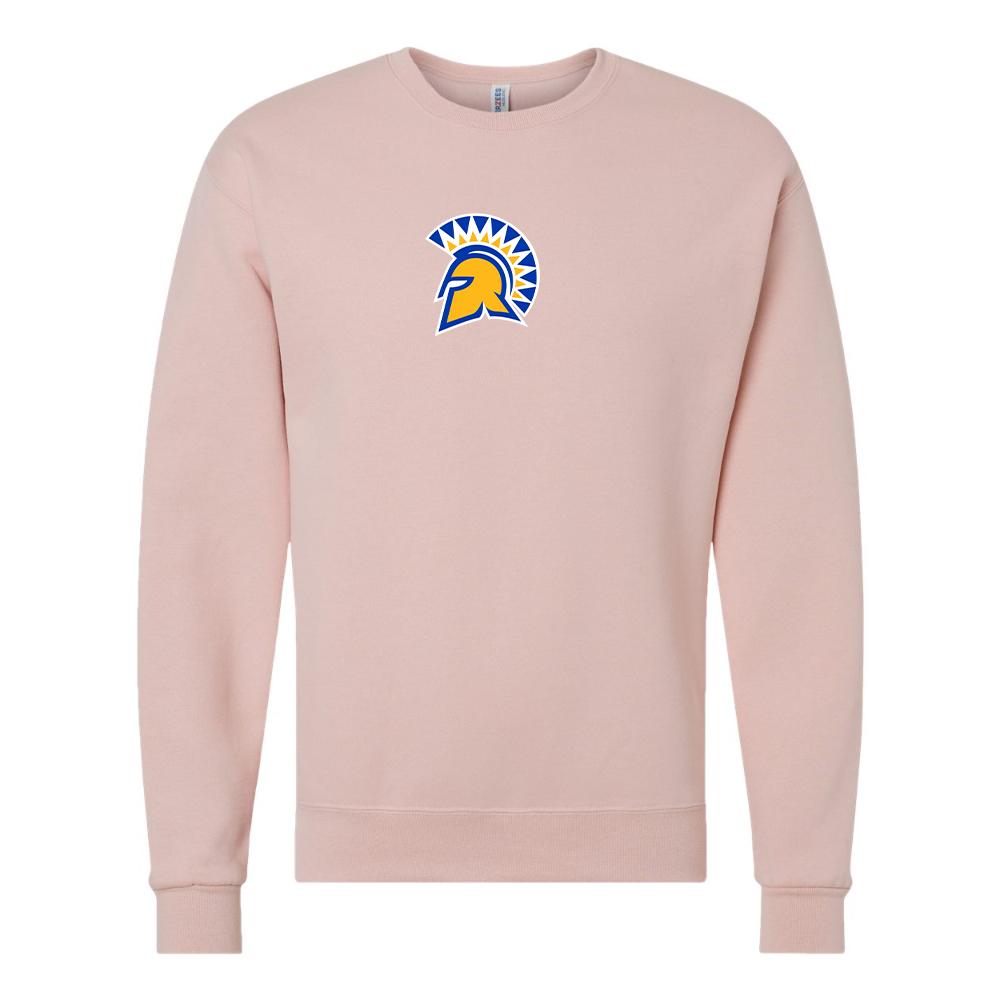 Men's San Jose State Spartans Logo JERZEES NuBlend Crewneck Sweatshirt