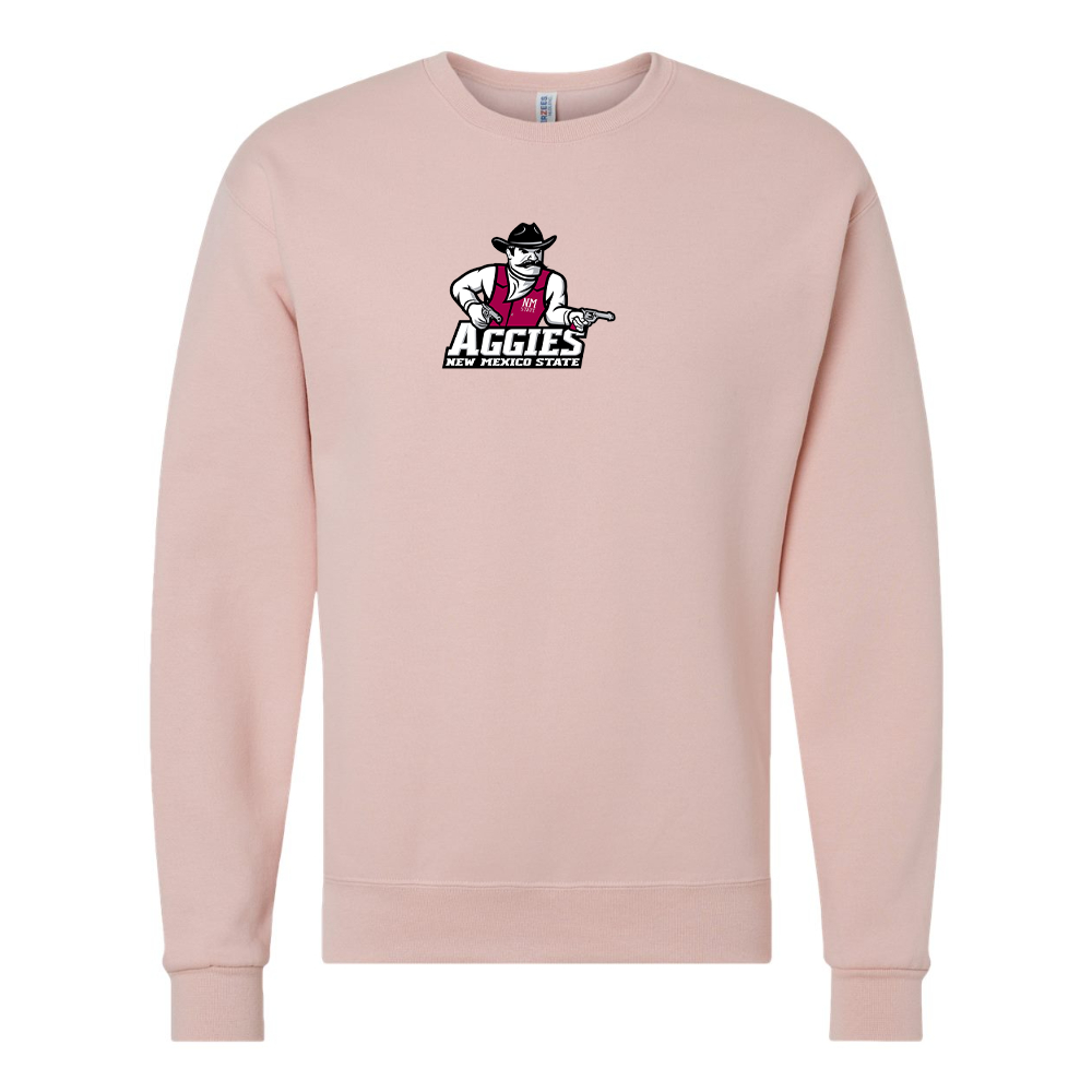 Men's Aggies New Mexico State Logo  JERZEES NuBlend Crewneck Sweatshirt