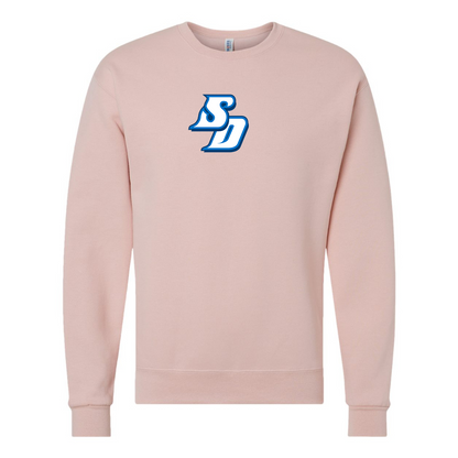 Men's San Diego Toreros Logo  JERZEES NuBlend Crewneck Sweatshirt