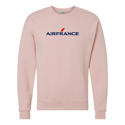 Men's Air France Logo JERZEES NuBlend Crewneck Sweatshirt