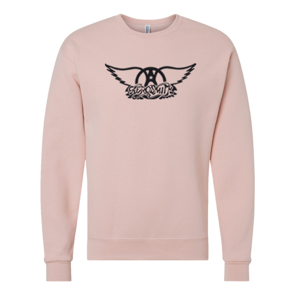 Men's Aerosmith Logo  JERZEES NuBlend Crewneck Sweatshirt