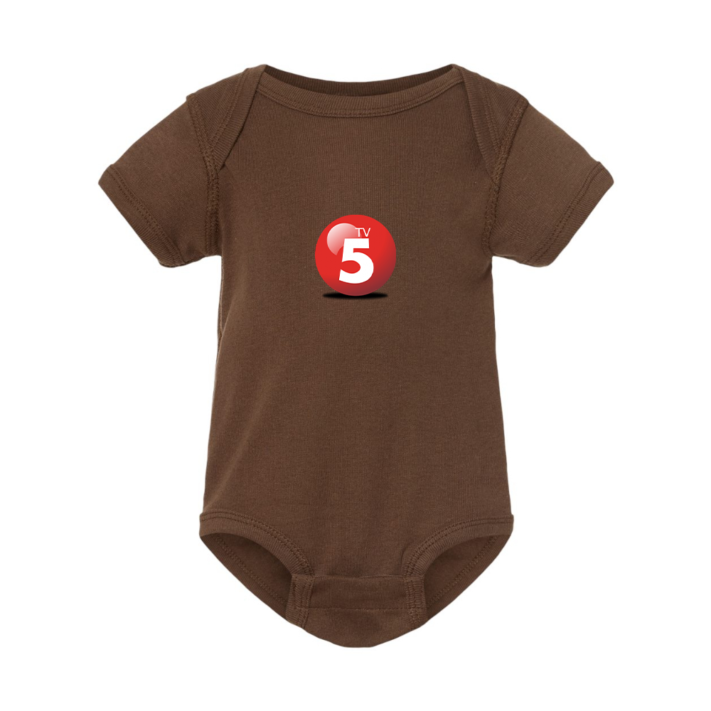 ABC TV5 Logo Rabbit Skins Infant Baby Rib Bodysuit