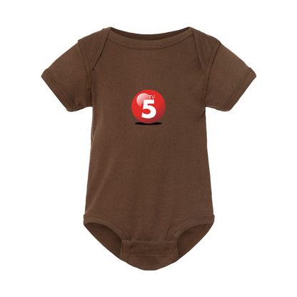 ABC TV5 Logo Rabbit Skins Infant Baby Rib Bodysuit