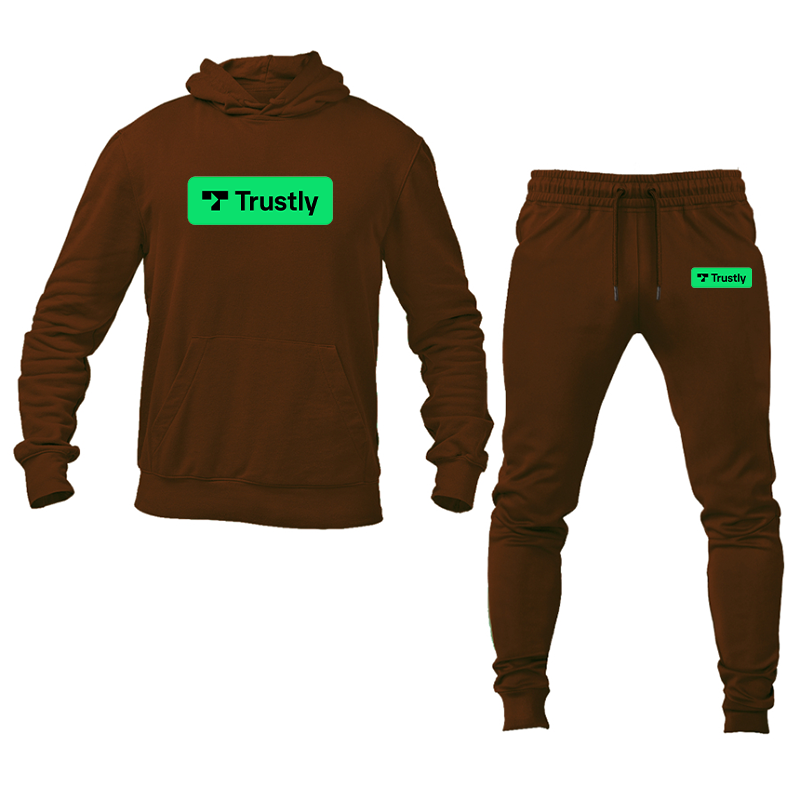 Men's Trustly Horizontal Logo Hoodie Joggers Set