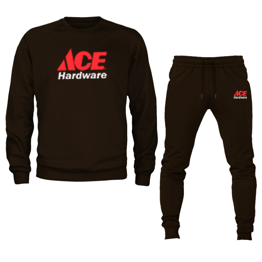 Men's ACE Hardware Logo Crewneck Sweatshirt Joggers Suit