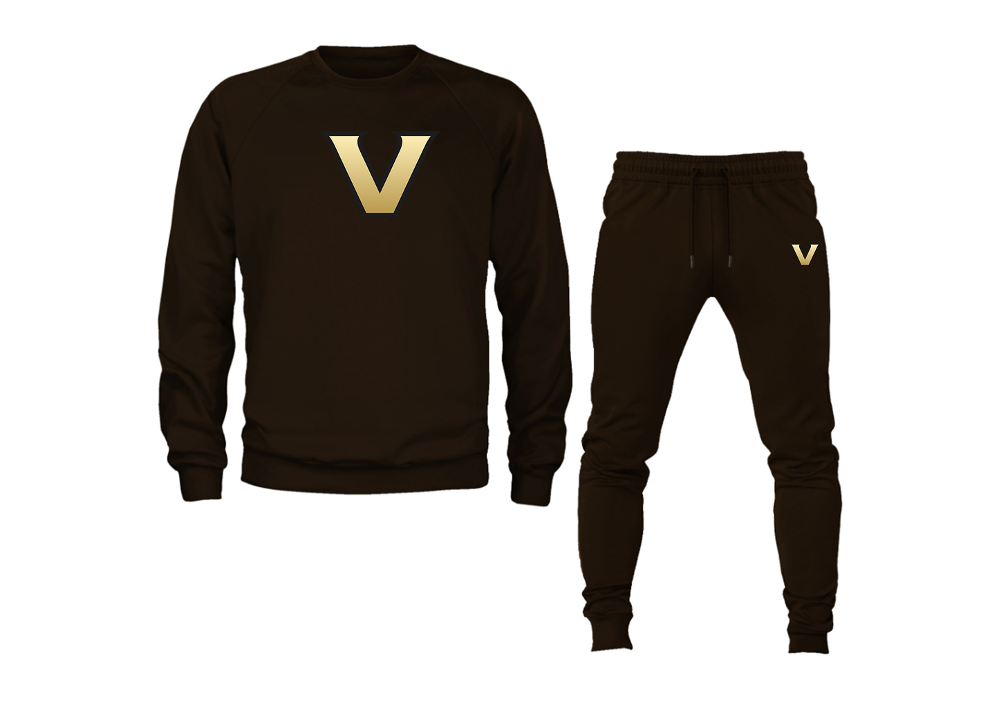 Men's Vanderbilt Commodores Crewneck Sweatshirt Joggers Suit