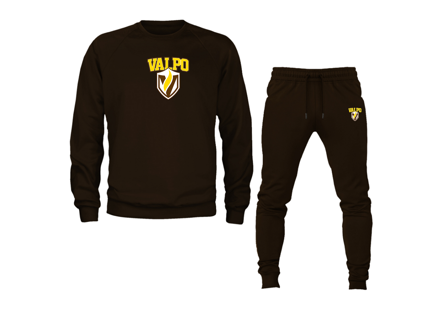 Men's Valparaiso Crusaders Crewneck Sweatshirt Joggers Suit