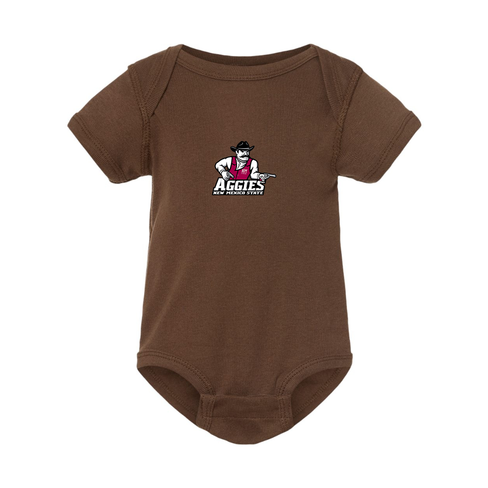 Aggies New Mexico State Logo  Rabbit Skins Infant Baby Rib Bodysuit