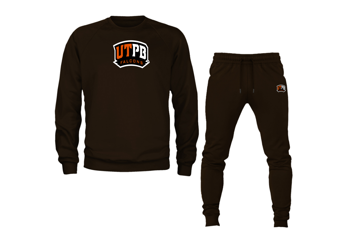 Men's UTPB Falcons Crewneck Sweatshirt Joggers Suit