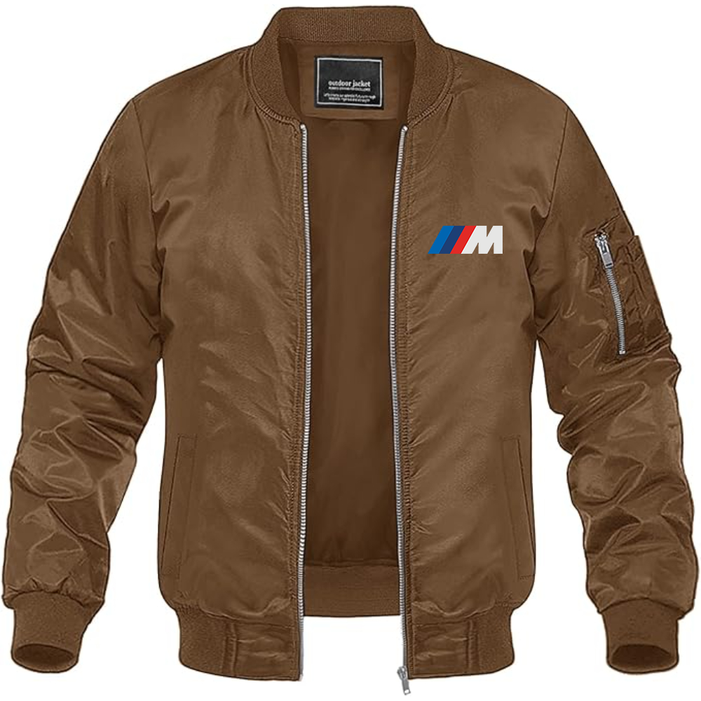 BMW M Logo Lightweight Bomber Jacket Windbreaker Softshell Varsity Jacket Coat