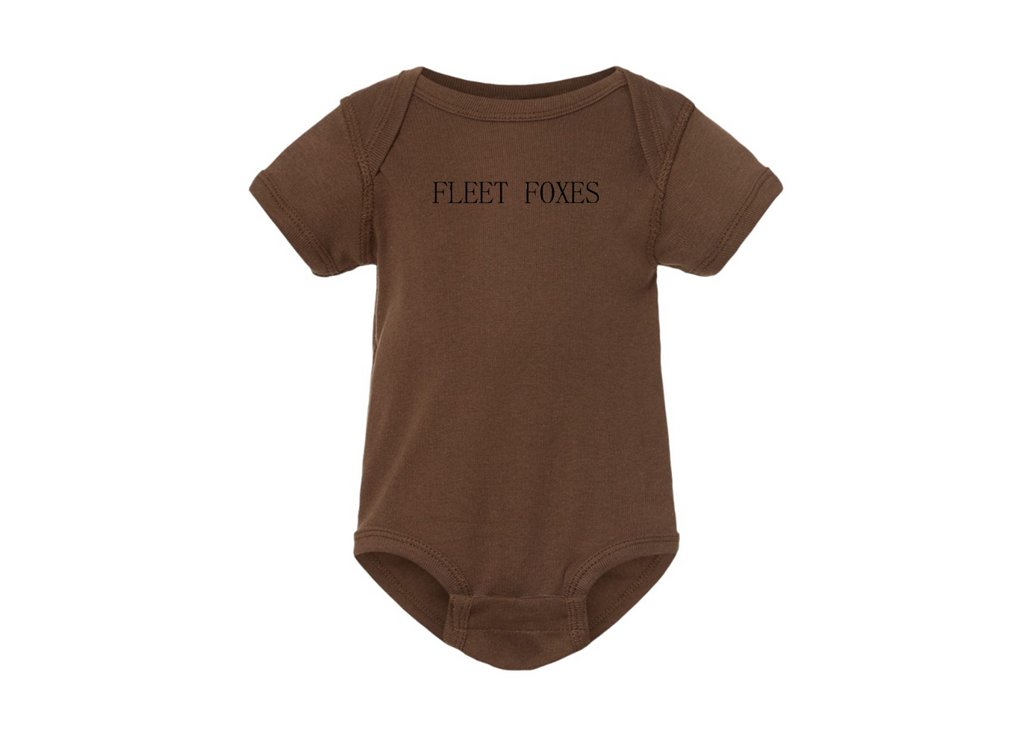 Fleet Foxes Logo  Rabbit Skins Infant Baby Rib Bodysuit