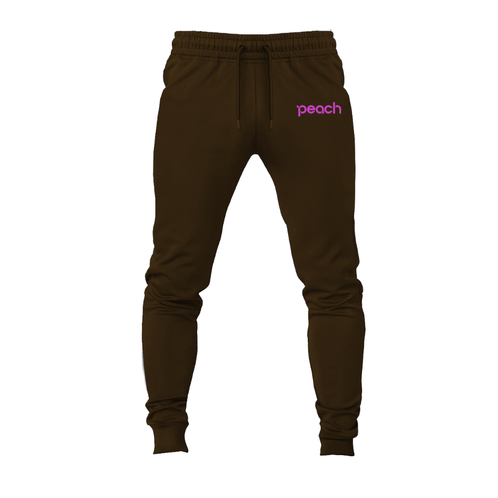 Men's Peach Aviation Logo Joggers Sweatpants