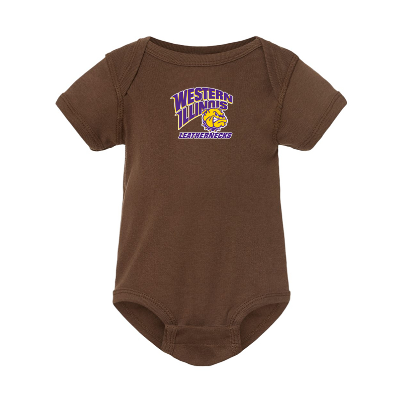 Western Illinois Leathernecks Rabbit Skins Infant Baby Rib Bodysuit
