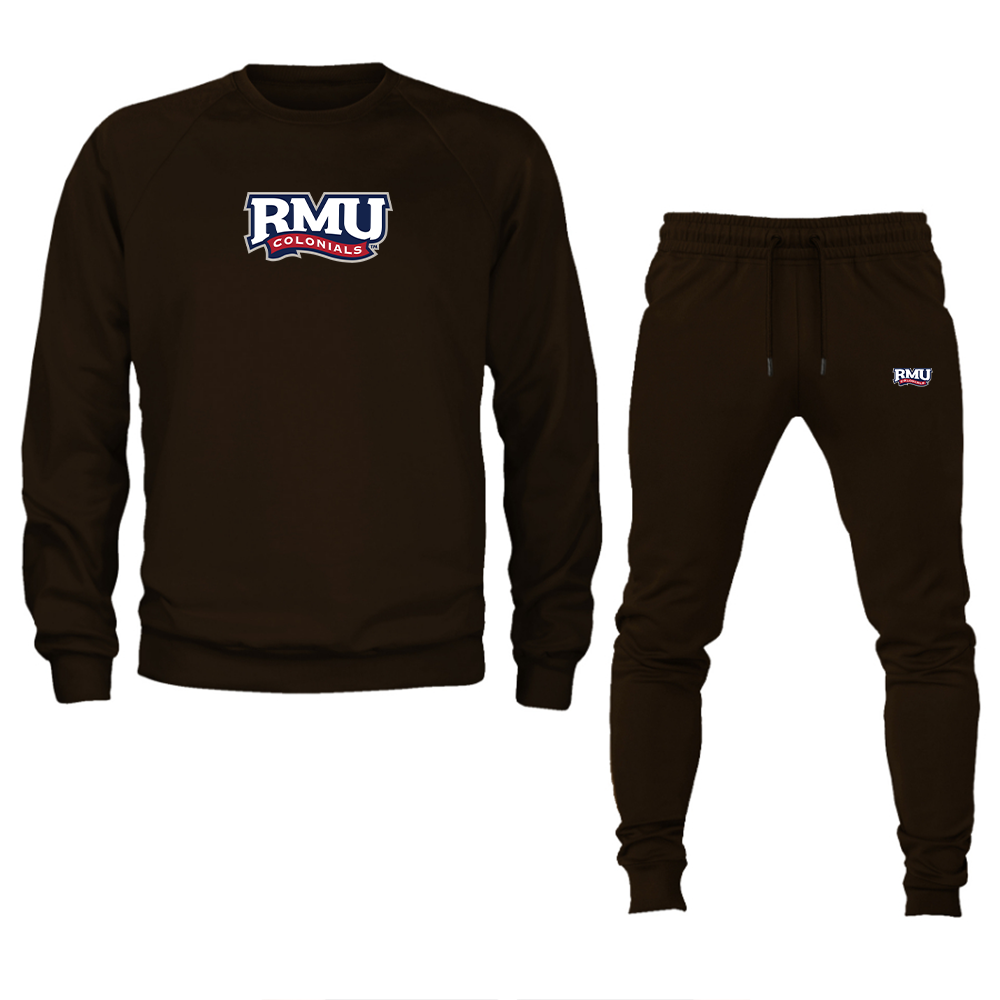 Men's Robert Morris Colonials Logo Crewneck Sweatshirt Joggers Suit