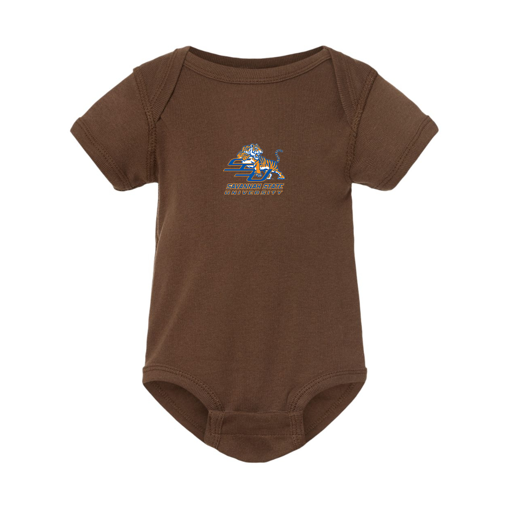 Savannah State Tigers Logo Rabbit Skins Infant Baby Rib Bodysuit
