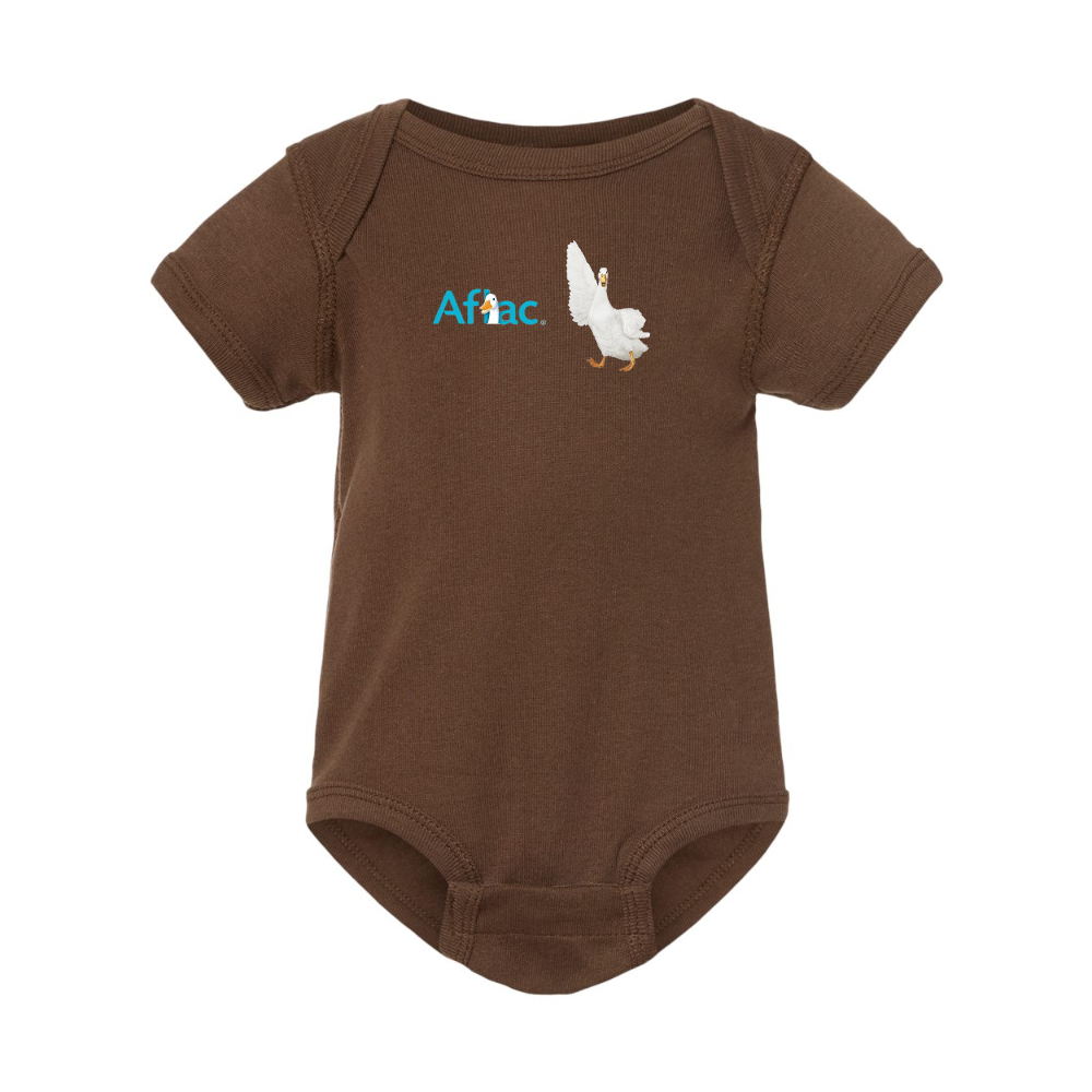 Aflac Logo and Duck  Rabbit Skins Infant Baby Rib Bodysuit
