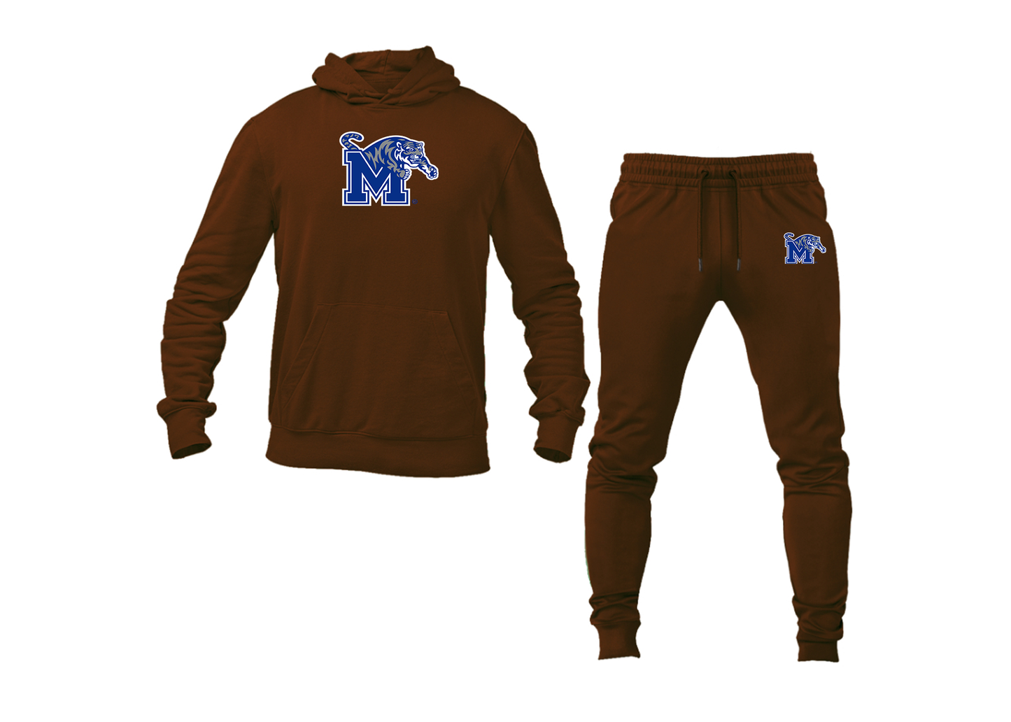 Men's Memphis Tigers Logo Hoodie Joggers Set