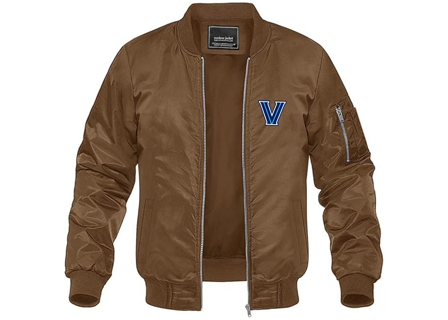 Men's Villanova Wildcats Lightweight Bomber Jacket Windbreaker Softshell Varsity Jacket Coat