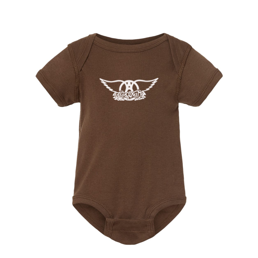 Aerosmith Logo  Rabbit Skins Infant Baby Rib Bodysuit