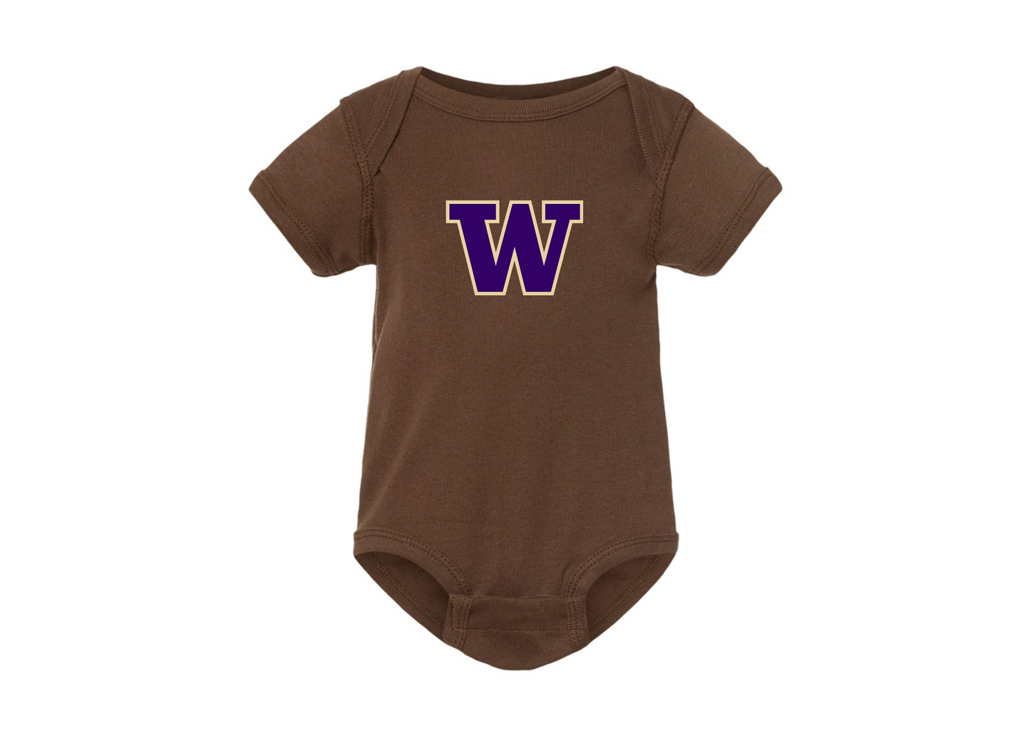 Washington Huskies Rabbit Skins Infant Baby Rib Bodysuit