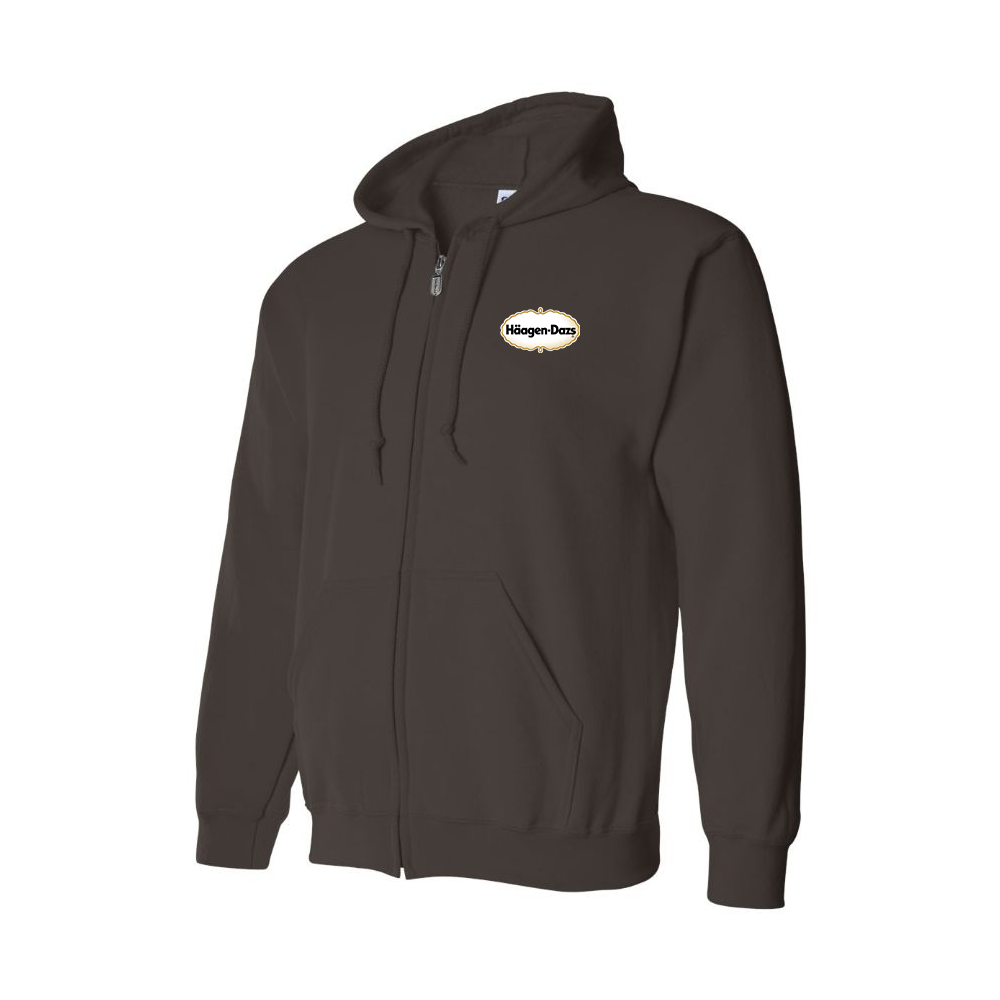 Men's Haagen Dazs Logo Zipper Hoodie