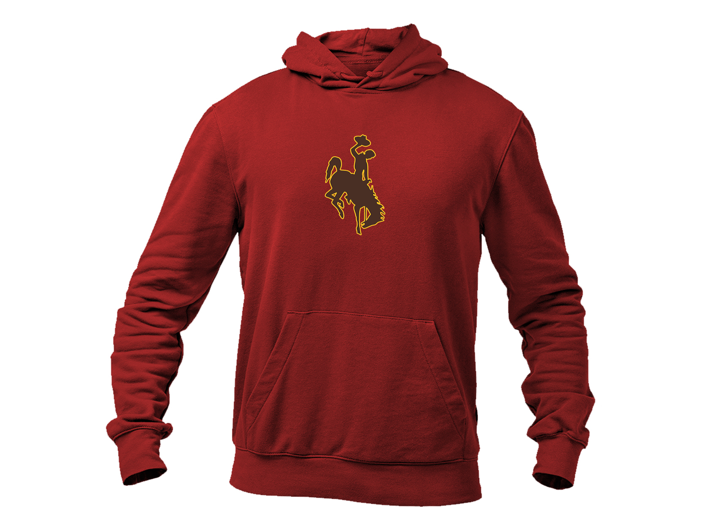 Men's Wyoming Cowboys Gildan Heavy Blend Hooded Sweatshirt